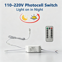 Module de commutation à distance à cellule photoélectrique AC à large plage de tension 110V/220V | Marche/Arrêt automatique jour/nuit | Contrôleur de lampe à faible consommation avec fonction de mémoire