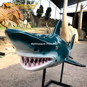 My Dino กลางแจ้งแสดงโมเดล3d สัตว์ฉลามประติมากรรม