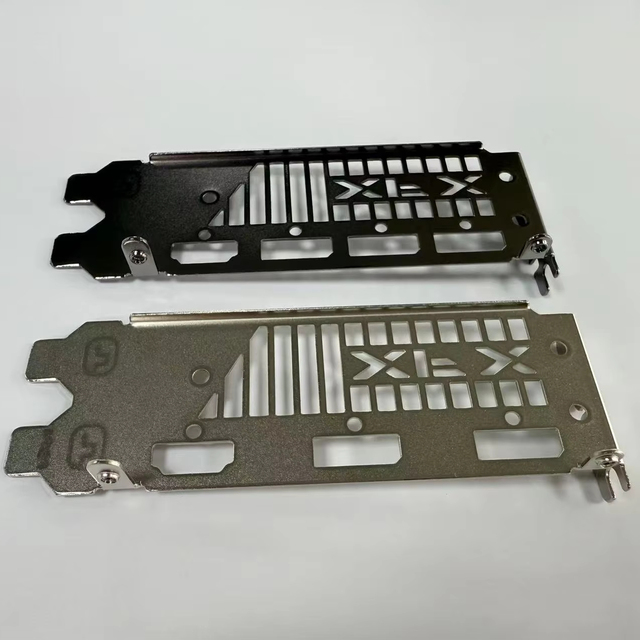 Low Profile Half Height Bracket for Desktop PC Video Card Mounting Baffle Adapter with DVI DP VGA Ports in Stock