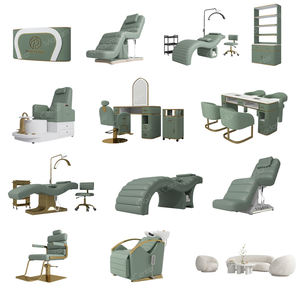 Madamcenter Mobilier de Barbier Équipement pour Salon de Barbier Ensemble de Mobilier pour Salon de Coiffure Chaise de Salon de Coiffure - Product Image 6