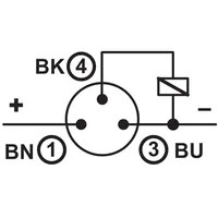 Uji medan magnet untuk medan DC/AC hingga 150 mT sensor proximity induktif INE-M8/60T-N02PO-T3