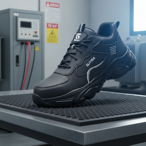<span class=keywords><strong>Scarpe</strong></span> di Sicurezza GUYISA <span class=keywords><strong>Nere</strong></span>, Leggere e Comode, <span class=keywords><strong>Scarpe</strong></span> da Trekking Isolanti 10KV, Calzature di Sicurezza per Boschi - Product Image 1