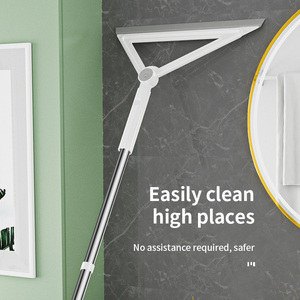 Grattoir de nettoyage en acier inoxydable durable, <span class=keywords><strong>raclette</strong></span> <span class=keywords><strong>triangulaire</strong></span>, outil de nettoyage pour salle de bain, baignoire, porte de douche - Product Image 5