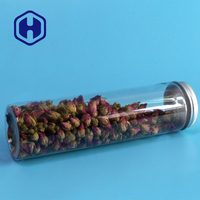 Couvercle en aluminium pour bocal en plastique PET de qualité supérieure de 420ml pour barres d'emballage longues Biscuits Collations au sucre Bonbons pour biscuits Chocolats Bébé