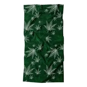 Serviette de bain en microfibre 150x75 cm, motif feuille de cannabis, absorbante, pour usage domestique - Product Image 4