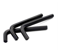 Kunci pas heksagonal berbentuk L hitam dengan ukuran M1.5/M2/M2.5/M3/M4/M5/M6/M8, untuk perbaikan mekanis