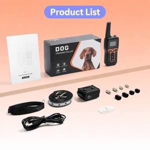 Collier de dressage pour chien à distance 1000m, anti-aboiement, vibration, son, choc, 3 canaux, rechargeable, pour la chasse et l'obéissance - Product Image 5