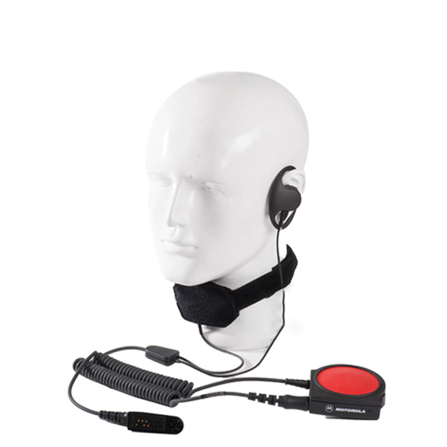 Original 5004001KO1+ENLN4135 Throat Vibrate Noise-canceling Microphone Headset for MOTOROLA GP328 GP338 PTX760 Walkie-talkie
