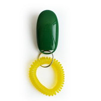 Clicker d'agilité pour chien en acier inoxydable, écologique, tendance, pas cher, plusieurs couleurs, logo personnalisé avec sangle