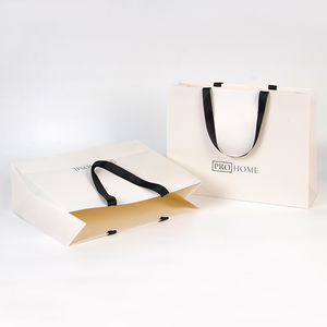 Túi giấy mua sắm cao cấp in logo tùy chỉnh, chất liệu giấy trắng cao cấp, dùng để đóng gói trang sức, quần áo, quà tặng - Product Image 3