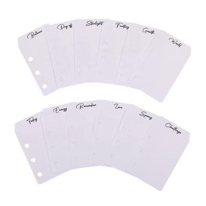 Hongbo il più venduto A5/A6/A7 raccoglitori Budget cruscotto per segnalibri a foglia di mosca con 3 fori di 12 testi diversi disponibili - Product Image 5