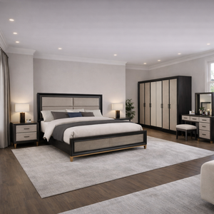 Luxury Modern Bedroom Furniture Sets for Whole <b>House</b> Customization King <b>Bed</b> Size Wood Material - Product Image 6