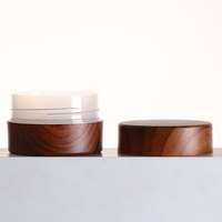 Pot cosmétique double couche en PP 100g 120g avec couvercle en bois pour emballage de soins de la peau – Fournisseur