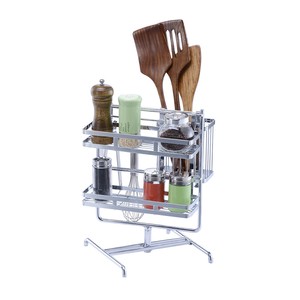 Épices <span class=keywords><strong>rotatif</strong></span> <span class=keywords><strong>Porte</strong></span>-bouteilles Métal Ustensiles de Cuisine Organisateur Titulaire - Product Image 6