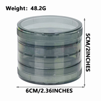 Broyeur à herbes et tabac 60mm 5 pièces, personnalisé, pour accessoires de fumage