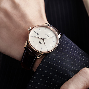 Beijing Watch Architectural Series <span class=keywords><strong>GMT</strong></span> + <span class=keywords><strong>8</strong></span> Timezone 41mm Mecánico Automático Hombre Esqueleto Reloj Alarma 20mm Cuero Business - Product Image 6