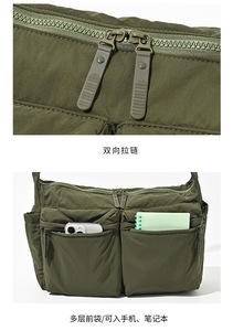 Nuova Borsa a Tracolla HK 2026 con Logo Personalizzato per Uomo e Donna, Resistente all'Acqua, Leggera, Multi Tasca - Product Image 5