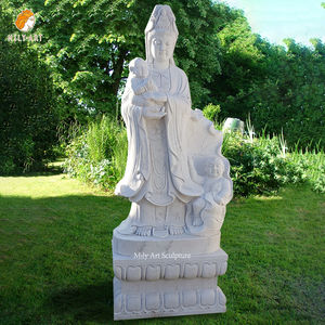 รูปปั้นบัว<span class=keywords><strong>เจ้าแม่</strong></span><span class=keywords><strong>กวน</strong></span><span class=keywords><strong>อิ</strong></span><span class=keywords><strong>ม</strong></span>ทำจากหินอ่อนสีขาวแกะ<span class=keywords><strong>สลัก</strong></span>ด้วย<span class=keywords><strong>ม</strong></span>ือขนาดจริง - Product Image 3