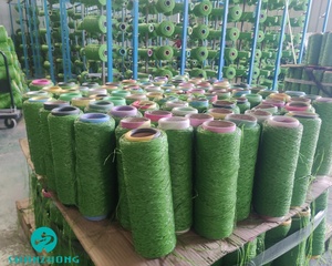 Cảnh quan cỏ xoăn sợi Golf cỏ năm bảo hành chống cháy cỏ nhân tạo - Product Image 2