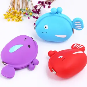 2023 Novas Meninas Produto Atacado Venda Quente Personalizado Bonito Silicone Macio Crianças Menina Portátil Coin Purse