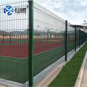 Obral besar Modern luar ruangan 3D Panel pagar lengkung kawat las pagar bubuk dilapisi kawat Mesh pelat baja - Product Image 4