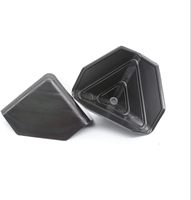 Protecteur d'angle en plastique noir 50/60/80/90/120 mm pour emballage carton, matériau anti-collision, protection de bords pour livraison express