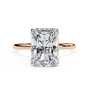 Anillo de Diamantes en Oro Rosa de Moda para Mujer, Diseño Moderno, Clásico y Elegante, Joyería para Uso Diario, Acabado Brillante, Estilo Regalo - Product Image 3