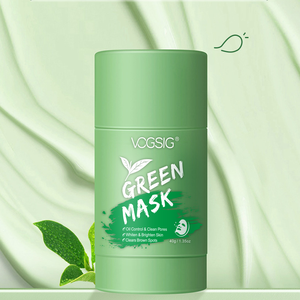 Crème éclaircissante pour la peau au thé vert Masque visage et corps Stick Masque nettoyant purifiant pour le nez et les mains - Product Image 5