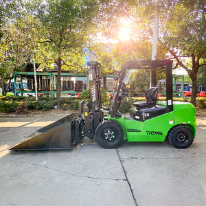 China Factory Free Shipping Delivery 3.5 Ton Fast Charging 80V Lithium Battery <strong>Warehouse</strong> Using Electric <strong>Forklift</strong> with Bucket - Product Image 5