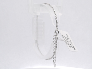 Twisted Rope Gloss White Pt950 Flexible Wristlet With Braided Segments For Weekend Females Light <b>Stack</b> Platinum Wrist Ornament - Product Image 2