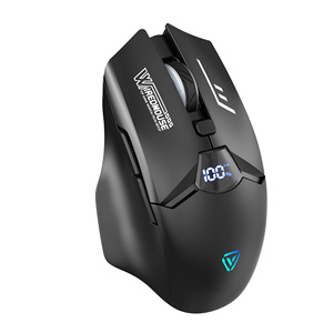 Souris de jeu sans fil à trois modes, 2.4 ghz, Bluetooth, éclairage RGB, 6 boutons, optique, silencieuse, pour PC et ordinateur portable - Product Image 2