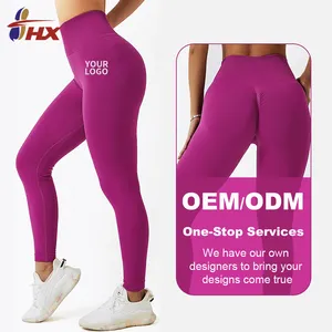 Leggings femininas personalizadas sem costura para ioga, calças esportivas de cintura alta, leggings de secagem rápida para mulheres