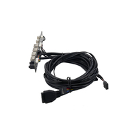 Câble d'extension USB monté sur le panneau avant 1 à 4 ports double USB 2.0 Double USB 3.0 Entrée audio Sortie Circuit imprimé