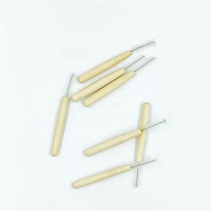 Cepillos interdentales de bambú Entre dientes delgados entre cepillos de dientes limpiador de dientes <span class=keywords><strong>Cepillo</strong></span> de limpieza dental - Product Image 3
