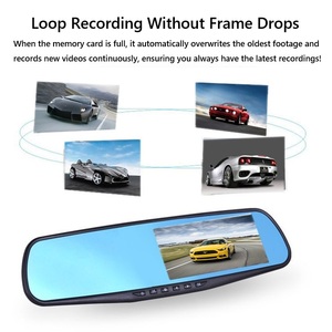 Registratore Video per Auto con Doppia Lente Full HD 1080P da 4,3 Pollici, Specchietto Retrovisore con Dash Cam, Schermo LCD, Telecamera per Veicoli - Product Image 5