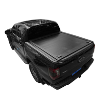 Couverture de benne enroulable en aluminium SEMISE à double verrouillage, rétractable manuellement, étanche, pour Ford Ranger Multi-Pickup No