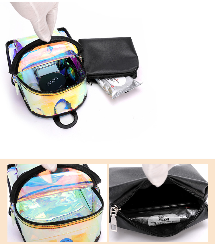 Candy Holographic Pink Mini Bag Backpack - Waterproof & Stylish