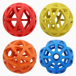 Yıkılmaz halka top-ömür boyu değiştirme-orta ve büyük ırklar-agresif Chewers için Ultra dayanıklı köpek oyuncak-5.5" - Product Image 1