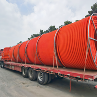 Gaine de protection extérieure en PEHD à faible friction pour câble COD, bobine SN4 SN8 de 100 m pour conduit de câble souterrain de télécommunications à fibre optique
