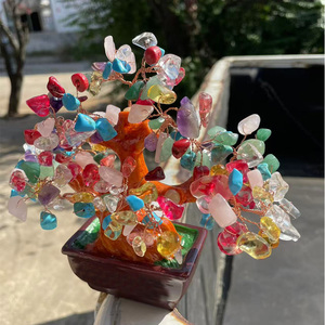 Bán Buôn Bảy Chakra Pha Lê Cây Năng Lượng Tích cực Pha Lê Cuộc Sống Chakra Cây Tiền Cây, Phong Thủy Trang Trí - Product Image 6