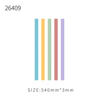 26409 largeur de couleur personnalisée 3mm longueur 540mm ensemble de bandes de papier de Quilling pour débutants de Quilling papier Quilling et artisanat d'art en papier