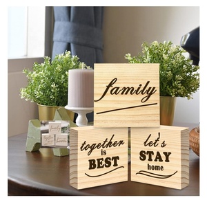 DIY Projects Pine <strong>Wood</strong> Board Wooden Square Blocks Craft <strong>Panels</strong> <strong>Unfinished</strong> <strong>Wood</strong> Blocks for Crafts - Product Image 6