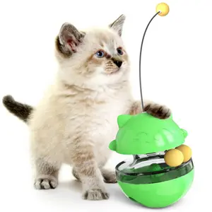 Grosir Pemasok Hewan Peliharaan Mainan Interaktif Hewan Peliharaan Intelijen Makanan Kucing Tumbler Makanan Hilang Bola Kucing Mainan Interaktif Hewan Peliharaan