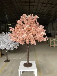 Artificial Table Tree Wedding Table Centerpiece Ornament Tree Silk Artificial Cherry Blossom Tree