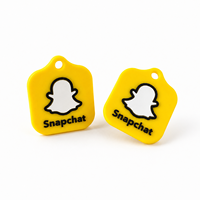 Étiquettes NFC en silicone flexible pour les réseaux sociaux Ntag213 215 216, étiquettes NFC RFDI personnalisées avec logo pour Whatsapp, Instagram, TikTok, Snapchat