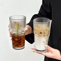 Tasses à café en verre vintage anti-fuite, résistantes à la chaleur