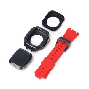 สายนาฬิกาซิลิโคนสำหรับ <span class=keywords><strong>Apple</strong></span> <span class=keywords><strong>Watch</strong></span> <span class=keywords><strong>Series8</strong></span> 7 6,เคสกันกระแทกสำหรับนาฬิกาสปอร์ตขนาด42มม. 44มม. 45มม. - Product Image 3