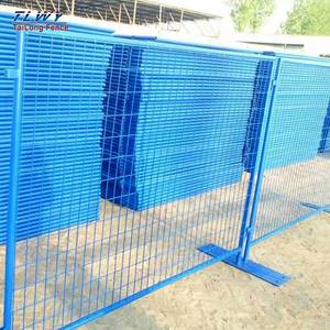 PVC giá rẻ hàng rào tạm thời 6ft 8ft 10ft OEM ODM mạ kẽm thép nhẹ hàng rào tạm thời Canada xây dựng hàng rào tạm thời - Product Image 1