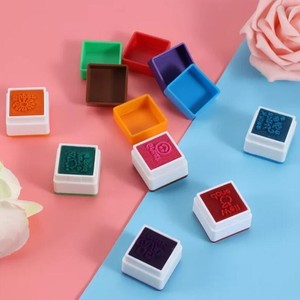 Tampon d'encouragement en plastique carré style Mahjong pour l'enseignement de l'anglais, avec commentaires de professeurs de dessin animé pour enfants - Product Image 1
