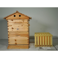 Komplettes 7-teiliges Set: Automatischer, selbstfließender Bienenstock aus chinesischem Tannenholz für die Honigbienenhaltung